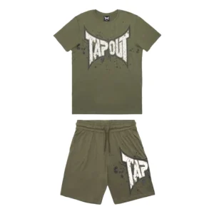 Tapout Dunlab Short Set Olive
